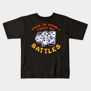 This Is How I Fight My Battles Orange Kids T-Shirt